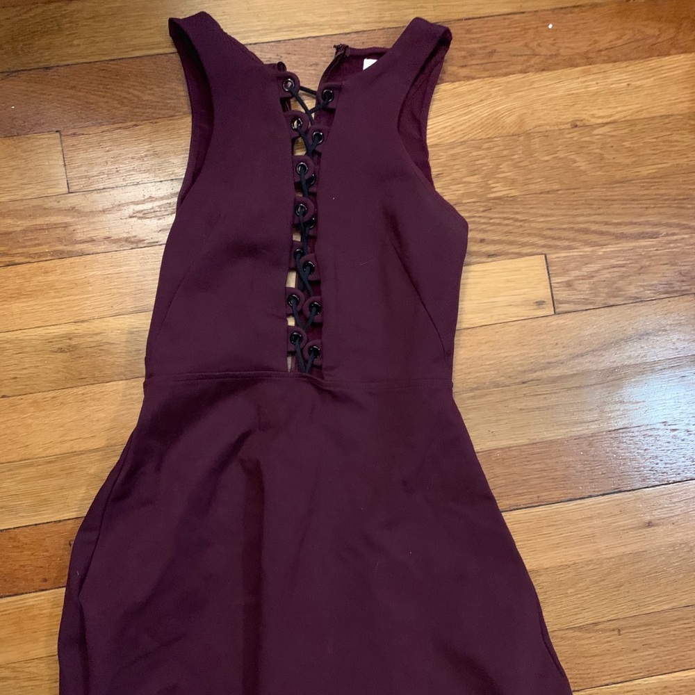 Fun party dress with lace up front